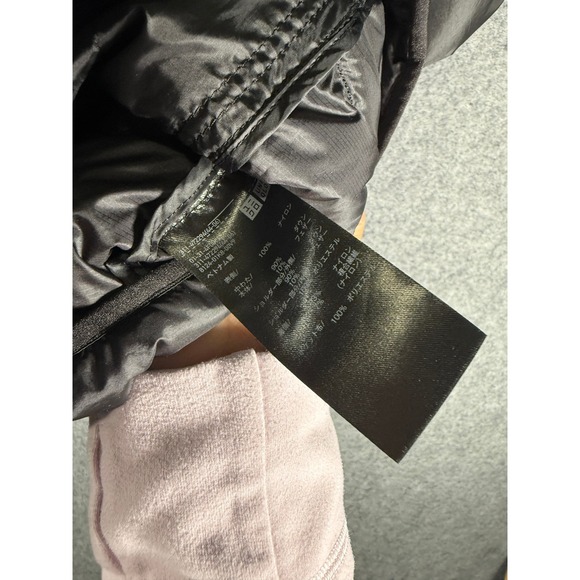 Uniqlo Ultra Light Down Puffer Vest Women XL Black Water Repellent Full Zip - Picture 4 of 8